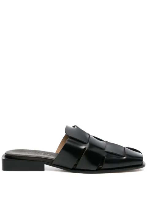 Hereu Coraia leather mules Black CORAWFS24