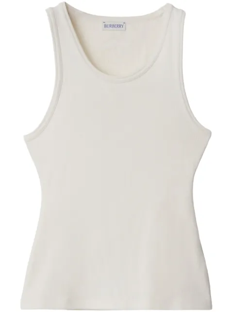 Burberry EKD-patch ribbed tank top White 8088282