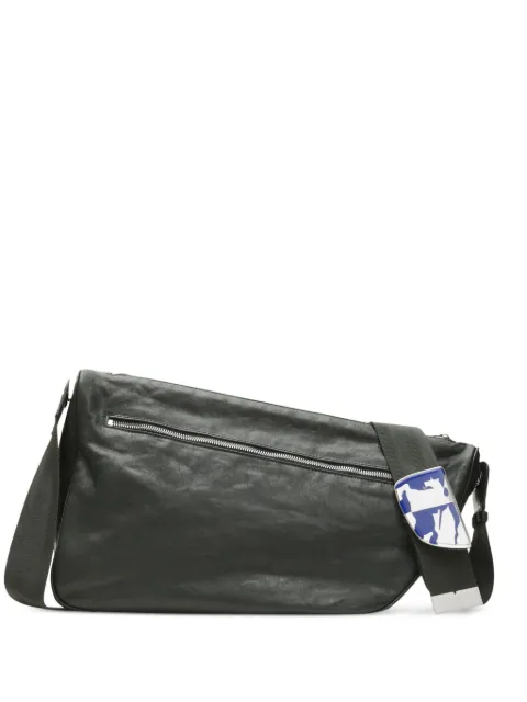 Burberry large Shield leather messenger bag Green 8089292