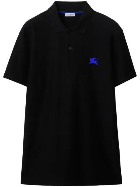 Burberry EKD-embroidered polo shirt Black 8084937