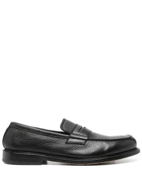 Premiata grained leather loafers Black 32050NODIK