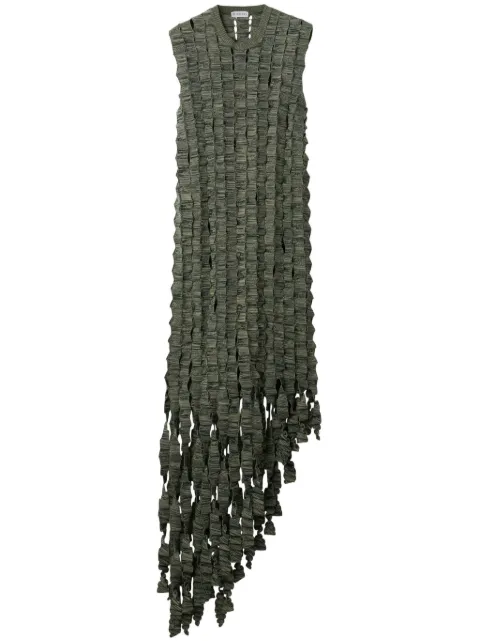 Burberry crocheted silk-blend midi dress Green 8087411