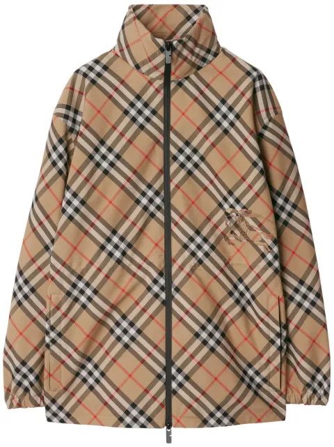 Burberry check-pattern jacket Neutrals 8087231
