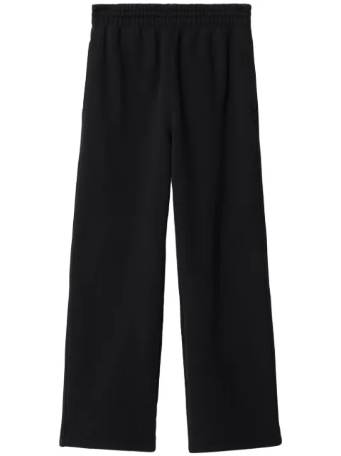 Burberry EKD embroidered straight-leg trousers Black 8084955