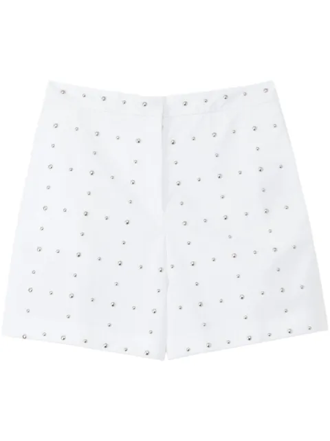 Fabiana Filippi stud-detail tailored short White PAD274F717H483