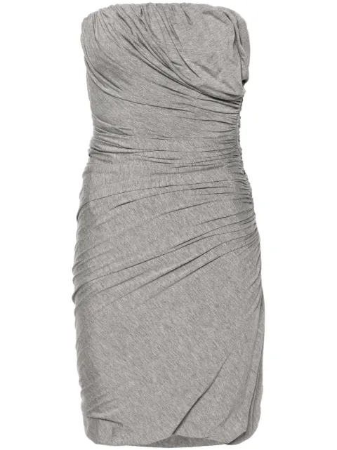 The Attico ruched jersey minidress Grey 247WCA308V082