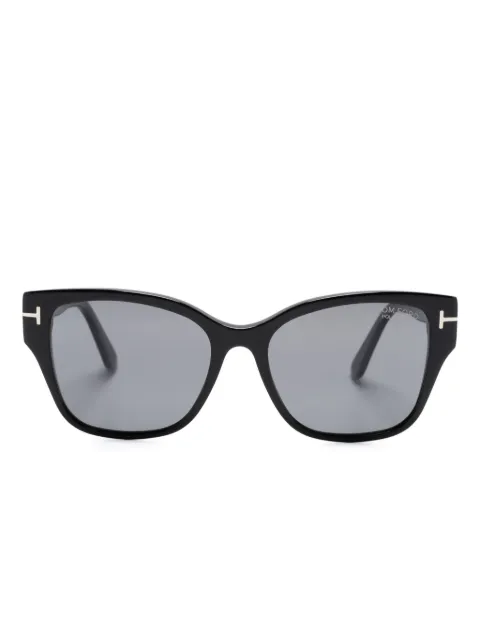 TOM FORD Eyewear Elsa wayfarer-frame sunglasses Black FT1108