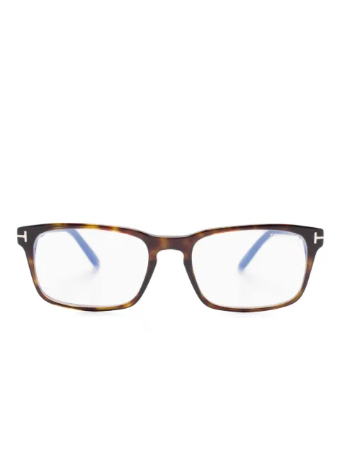 TOM FORD Eyewear rectangle-frame glasses Brown FT5938B