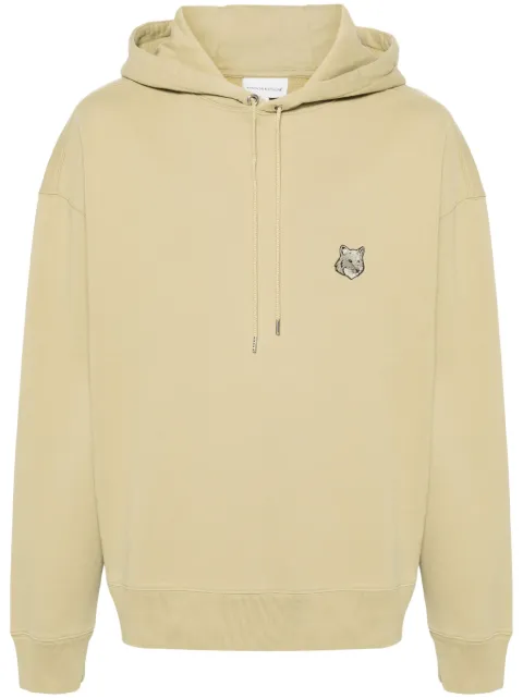 Maison Kitsuné Bold Fox Head-patch hoodie Neutrals LM00705KM0001