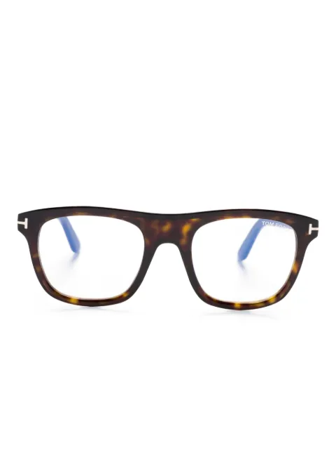TOM FORD Eyewear tortoiseshell square-frame glasses Brown FT5939B