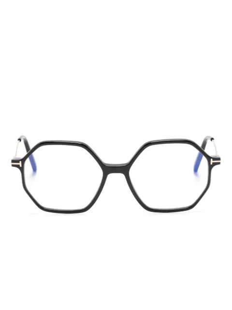 TOM FORD Eyewear geometric-frame glasses Black FT5952B