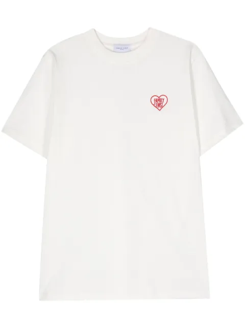 Family First embroidered-logo cotton T-shirt White TS2402WH