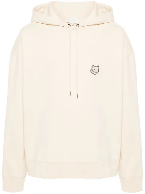 Maison Kitsuné Bold Fox Head cotton hoodie Neutrals LM00705KM0001