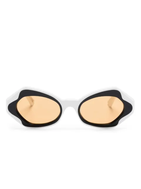 Marni Eyewear oval-frame sunglasses White W9L