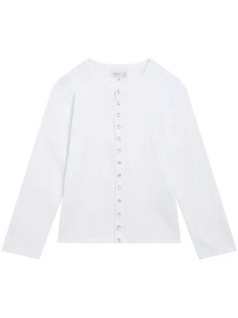 agnès b. Le Petit cotton cardigan White ED17JIB3