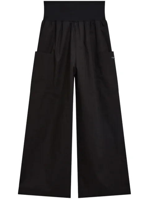 agnès b. high-waisted wide-leg trousers Black Y356UBL1
