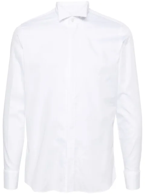 Tagliatore wingtip-collar cotton shirt White ROWNS840040