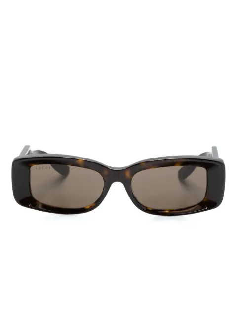 Gucci Eyewear rectangle-frame sunglasses Brown GG1528S