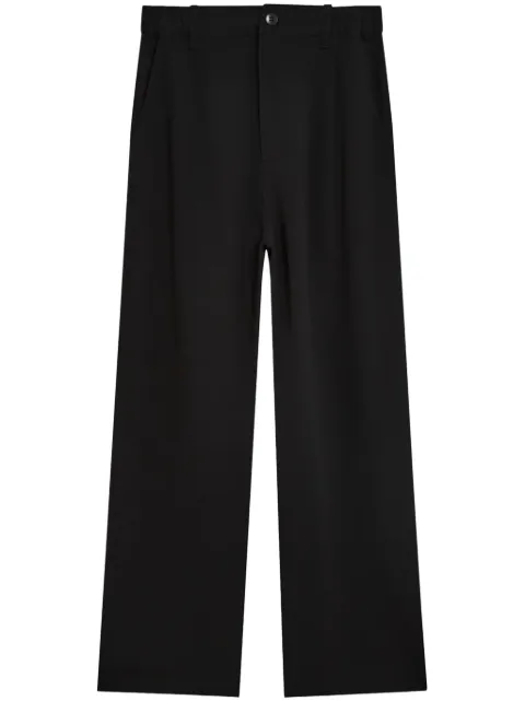 agnès b. pleat-detailing tailored trousers Black Y353U092