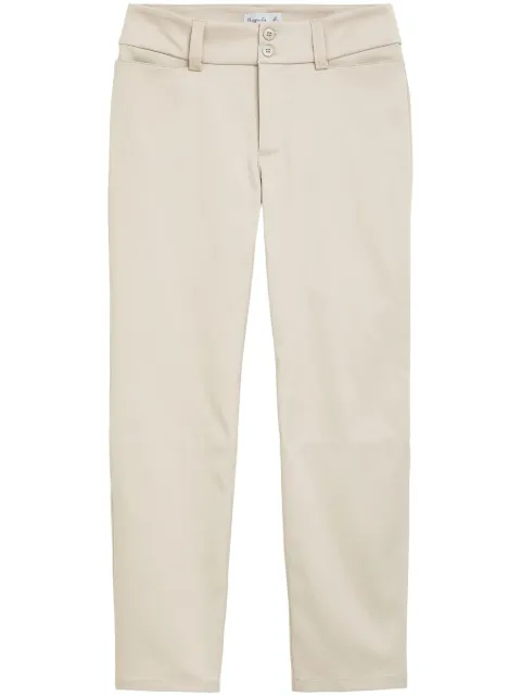 agnès b. mid-rise cropped trousers Neutrals Y022U171