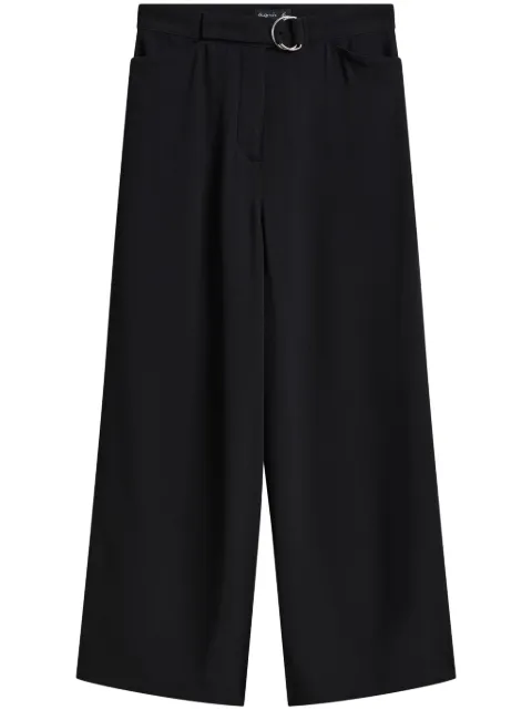 agnès b. pleat-detailing flared trousers Black Y380U092
