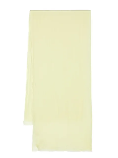 Fabiana Filippi frayed cashmere scarf Green SAD274A824H1520000