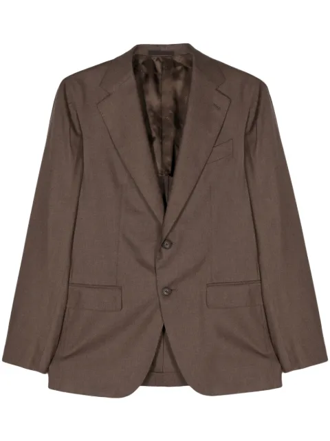 Caruso Americana single-breasted blazer Brown ASM2JM202H