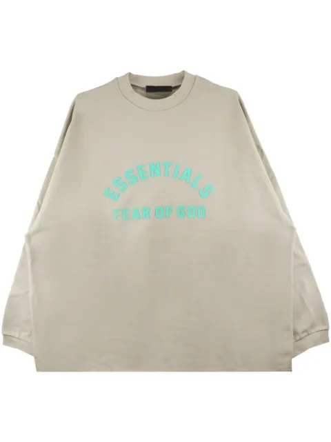 FEAR OF GOD ESSENTIALS logo-print cotton sweatshirt Neutrals 125SP242015F