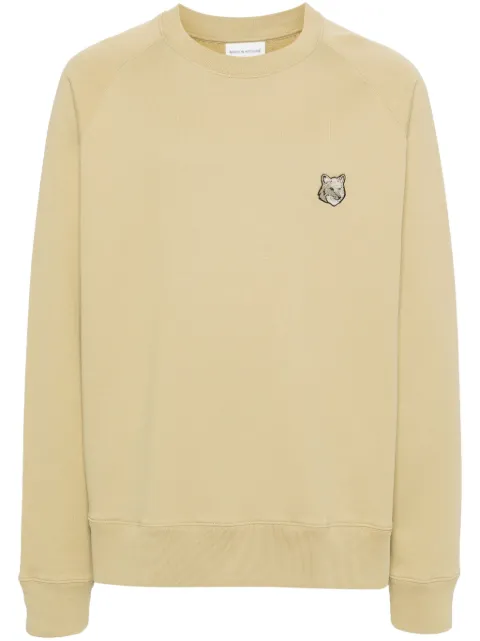 Maison Kitsuné Bold Fox Head cotton sweatshirt Green MM00304KM0001