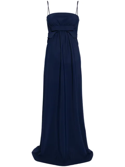 CHIARA BONI La Petite Robe Alga bow-detail maxi dress Blue ABLALGASJE