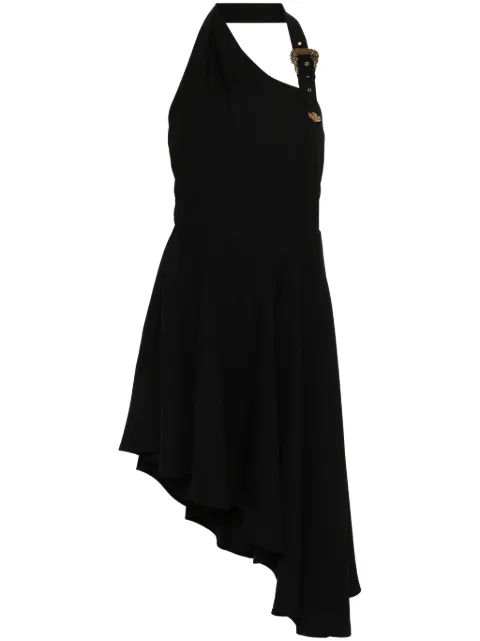 Versace Jeans Couture logo-buckle crepe dress Black 76HAO917N0302