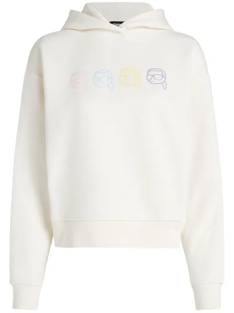 Karl Lagerfeld Ikon Outline hoodie White 241W1800110