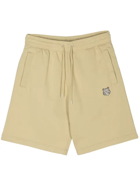 Maison Kitsuné fox-patch track shorts Green MM01121KM0001