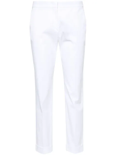 ETRO stretch-cotton cropped trousers White WREA000299TUEG0