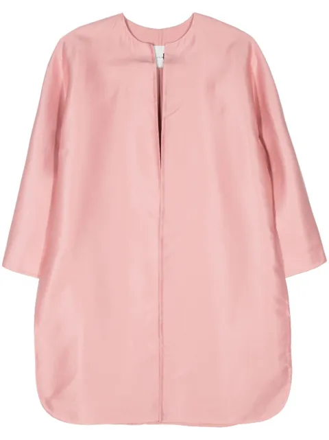 Manzoni 24 interwoven cotton-blend coat Pink 24PM024COS