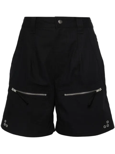 MARANT ÉTOILE Kynan cotton shorts Black SH0096FAB1G04E