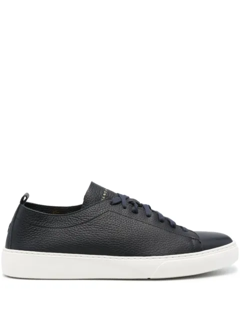 Henderson Baracco grainy leather sneakers Blue BYRON41699CERVOBLU