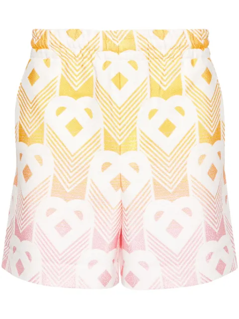 Casablanca terrycloth-effect shorts Yellow MS24JTR143