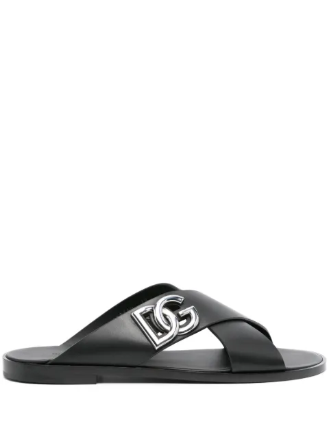 Dolce & Gabbana calfskin sandals Black A80440AO602