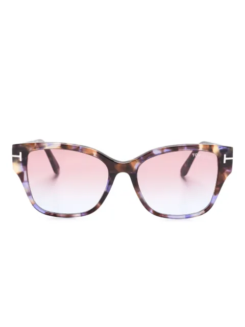 TOM FORD Eyewear Elsa wayfarer-frame sunglasses Purple FT1108