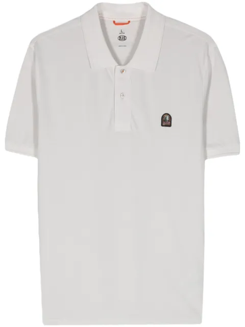 Parajumpers appliqué-logo polo shirt Grey 24SPMPOPO02