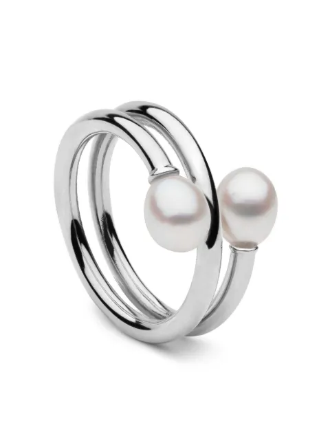 AUTORE MODA 9kt white gold Camille pearl ring White 9358762005360