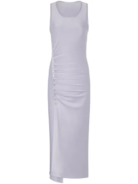 Rabanne stud-detailed sleeveless midi dress Blue 24EJRO815VI0267