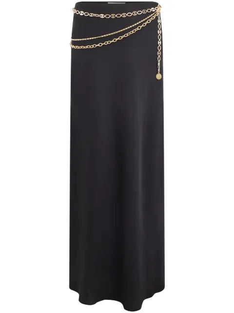 Rabanne chain-detail maxi skirt Black 24ECJU549PO0336