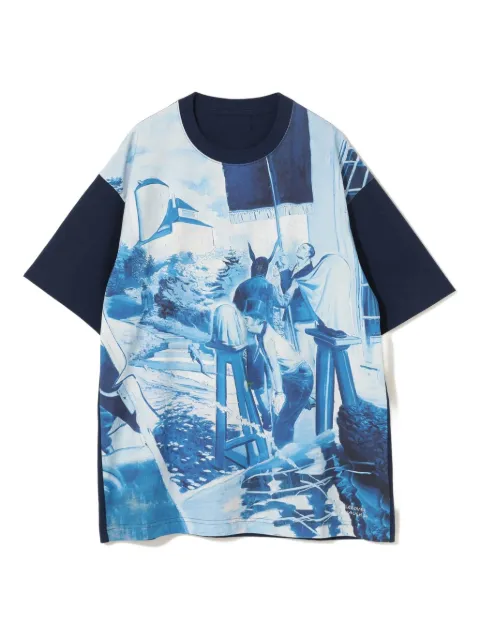 Undercover graphic-print short-sleeves T-shirt Blue UC1D1812