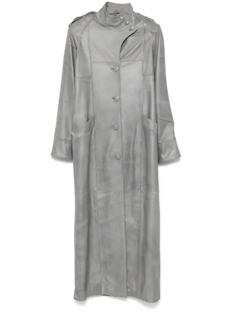 Manokhi Kylen trench coat Grey MANO537