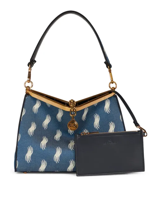 ETRO medium Vela denim shoulder bag Blue WP1B0002AT209
