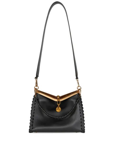ETRO medium Vela leather shoulder bag Black WP1B0002AR229