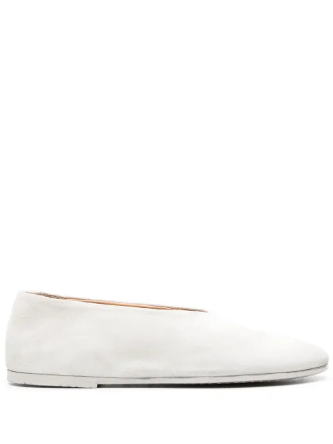 Marsèll Coltellaccio suede ballerina shoes Neutrals MW2105