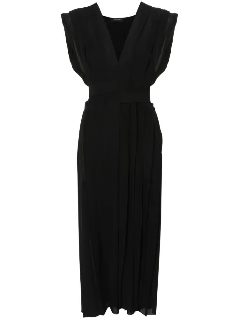 Fabiana Filippi pleated crepe maxi dress Black ABD274F500H2020000
